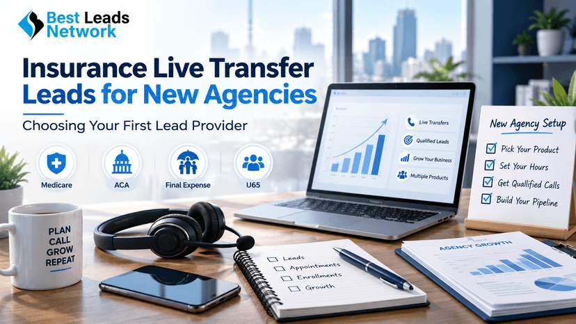 Insurance Live Transfer Leads for New Agencies Choosing Your First Lead Provider